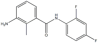 3-amino-N-(2,4-difluorophenyl)-2-methylbenzamide 구조식 이미지