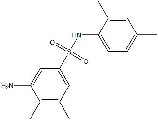 3-amino-N-(2,4-dimethylphenyl)-4,5-dimethylbenzene-1-sulfonamide 구조식 이미지