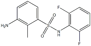 3-amino-N-(2,6-difluorophenyl)-2-methylbenzene-1-sulfonamide Structure