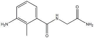 3-amino-N-(2-amino-2-oxoethyl)-2-methylbenzamide 구조식 이미지