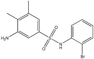 3-amino-N-(2-bromophenyl)-4,5-dimethylbenzene-1-sulfonamide Structure