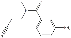 3-amino-N-(2-cyanoethyl)-N-methylbenzamide 구조식 이미지