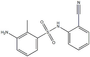 3-amino-N-(2-cyanophenyl)-2-methylbenzene-1-sulfonamide 구조식 이미지