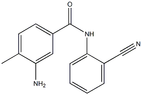 3-amino-N-(2-cyanophenyl)-4-methylbenzamide Structure