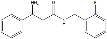 3-amino-N-(2-fluorobenzyl)-3-phenylpropanamide 구조식 이미지