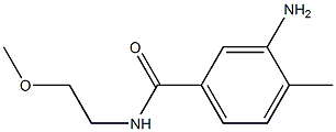 3-amino-N-(2-methoxyethyl)-4-methylbenzamide Structure