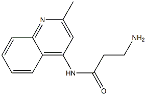3-amino-N-(2-methylquinolin-4-yl)propanamide Structure