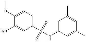 3-amino-N-(3,5-dimethylphenyl)-4-methoxybenzene-1-sulfonamide 구조식 이미지