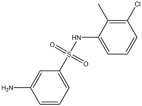 3-amino-N-(3-chloro-2-methylphenyl)benzene-1-sulfonamide 구조식 이미지