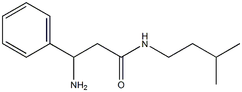 3-amino-N-(3-methylbutyl)-3-phenylpropanamide 구조식 이미지