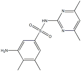 3-amino-N-(4,6-dimethylpyrimidin-2-yl)-4,5-dimethylbenzene-1-sulfonamide 구조식 이미지
