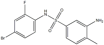 3-amino-N-(4-bromo-2-fluorophenyl)-4-methylbenzene-1-sulfonamide Structure