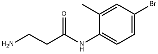 3-amino-N-(4-bromo-2-methylphenyl)propanamide Structure