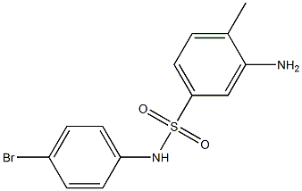 3-amino-N-(4-bromophenyl)-4-methylbenzene-1-sulfonamide 구조식 이미지