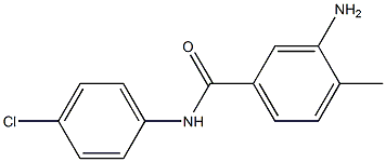 3-amino-N-(4-chlorophenyl)-4-methylbenzamide 구조식 이미지