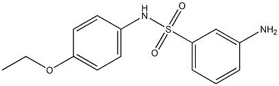 3-amino-N-(4-ethoxyphenyl)benzene-1-sulfonamide Structure