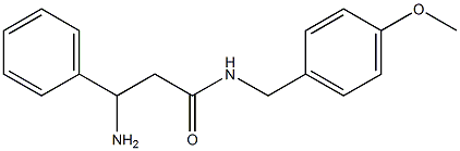 3-amino-N-(4-methoxybenzyl)-3-phenylpropanamide Structure