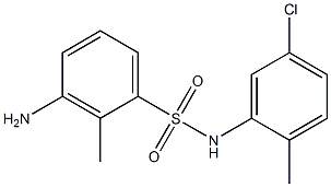 3-amino-N-(5-chloro-2-methylphenyl)-2-methylbenzene-1-sulfonamide 구조식 이미지