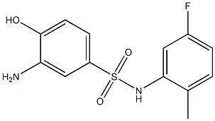 3-amino-N-(5-fluoro-2-methylphenyl)-4-hydroxybenzene-1-sulfonamide 구조식 이미지