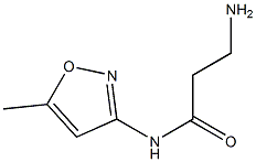3-amino-N-(5-methylisoxazol-3-yl)propanamide Structure