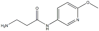 3-amino-N-(6-methoxypyridin-3-yl)propanamide 구조식 이미지