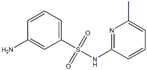 3-amino-N-(6-methylpyridin-2-yl)benzene-1-sulfonamide 구조식 이미지