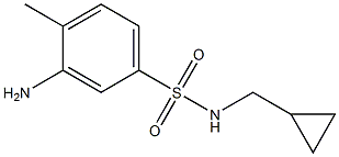 3-amino-N-(cyclopropylmethyl)-4-methylbenzene-1-sulfonamide Structure