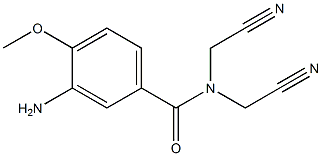 3-amino-N,N-bis(cyanomethyl)-4-methoxybenzamide Structure