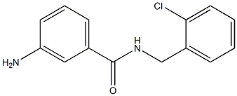 3-amino-N-[(2-chlorophenyl)methyl]benzamide Structure