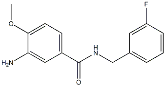 3-amino-N-[(3-fluorophenyl)methyl]-4-methoxybenzamide 구조식 이미지