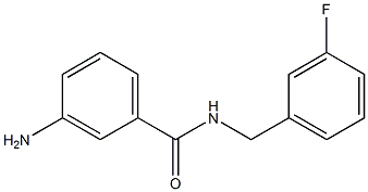 3-amino-N-[(3-fluorophenyl)methyl]benzamide Structure