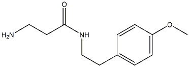 3-amino-N-[2-(4-methoxyphenyl)ethyl]propanamide 구조식 이미지