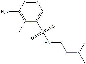 3-amino-N-[2-(dimethylamino)ethyl]-2-methylbenzene-1-sulfonamide Structure