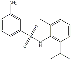 3-amino-N-[2-methyl-6-(propan-2-yl)phenyl]benzene-1-sulfonamide 구조식 이미지