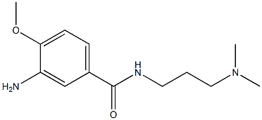 3-amino-N-[3-(dimethylamino)propyl]-4-methoxybenzamide 구조식 이미지