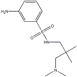 3-amino-N-{2-[(dimethylamino)methyl]-2-methylpropyl}benzene-1-sulfonamide 구조식 이미지