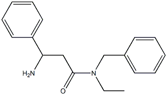 3-amino-N-benzyl-N-ethyl-3-phenylpropanamide Structure