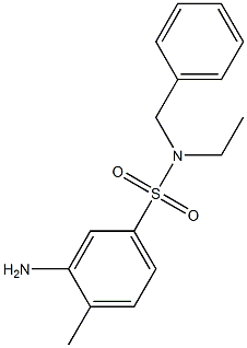 3-amino-N-benzyl-N-ethyl-4-methylbenzene-1-sulfonamide Structure