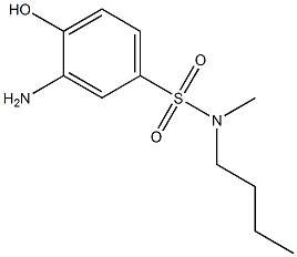 3-amino-N-butyl-4-hydroxy-N-methylbenzene-1-sulfonamide 구조식 이미지