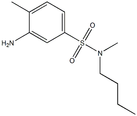 3-amino-N-butyl-N,4-dimethylbenzene-1-sulfonamide 구조식 이미지