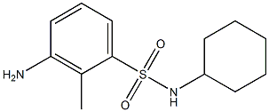 3-amino-N-cyclohexyl-2-methylbenzene-1-sulfonamide Structure