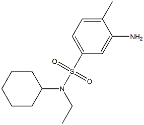 3-amino-N-cyclohexyl-N-ethyl-4-methylbenzene-1-sulfonamide Structure