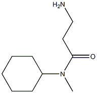 3-amino-N-cyclohexyl-N-methylpropanamide Structure