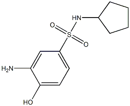 3-amino-N-cyclopentyl-4-hydroxybenzene-1-sulfonamide Structure