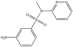 3-amino-N-methyl-N-(pyridin-2-yl)benzene-1-sulfonamide 구조식 이미지