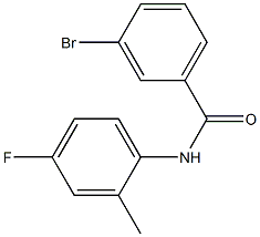 3-bromo-N-(4-fluoro-2-methylphenyl)benzamide Structure