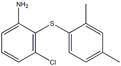 3-chloro-2-[(2,4-dimethylphenyl)sulfanyl]aniline Structure