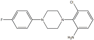 3-chloro-2-[4-(4-fluorophenyl)piperazin-1-yl]aniline 구조식 이미지