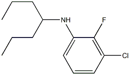 3-chloro-2-fluoro-N-(heptan-4-yl)aniline 구조식 이미지