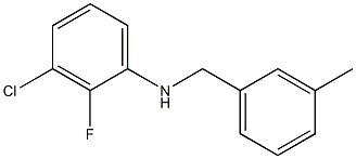 3-chloro-2-fluoro-N-[(3-methylphenyl)methyl]aniline 구조식 이미지